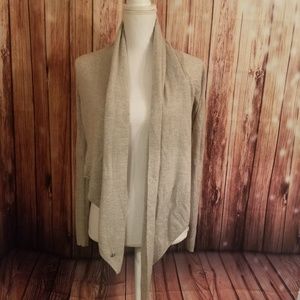 All Saints Beige Wrap Cardigan Sweater Wool Size 4